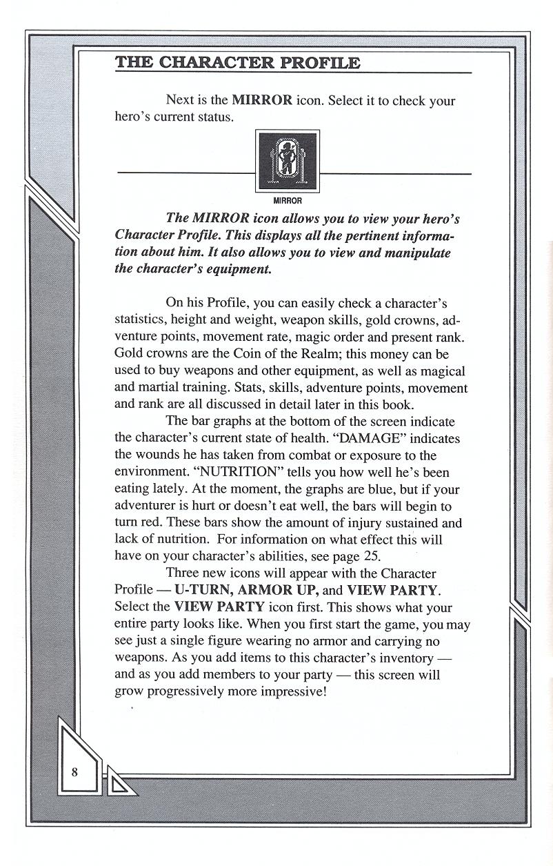 Knights of Legend players handbook page 8