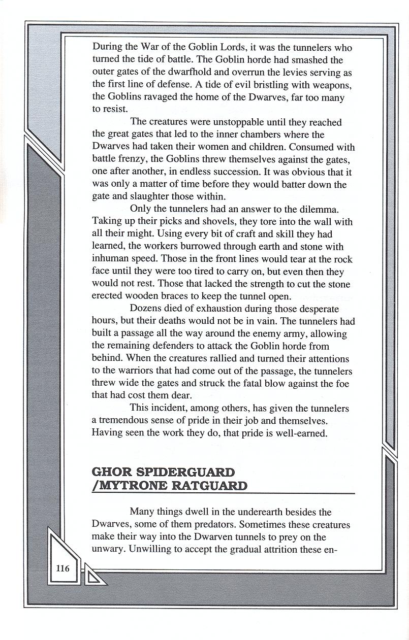 Knights of Legend players handbook page 116