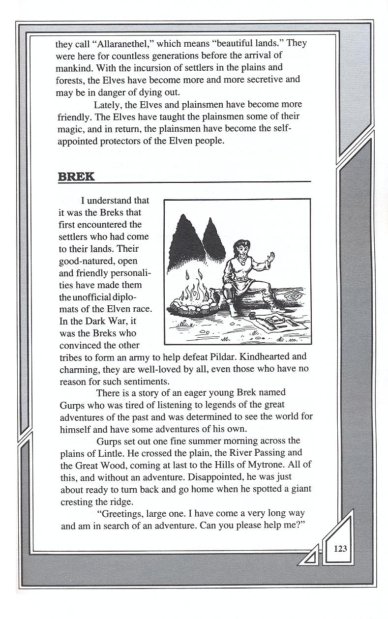Knights of Legend players handbook page 123