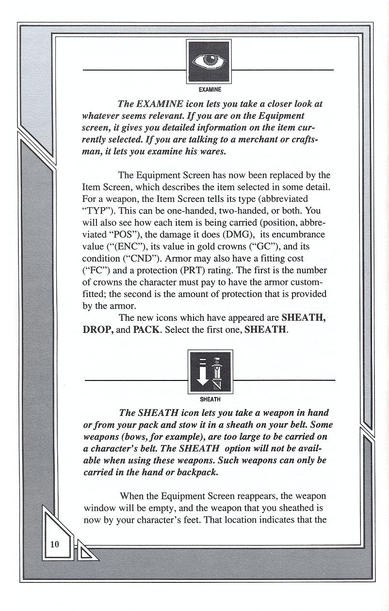 Knights of Legend players handbook page 10