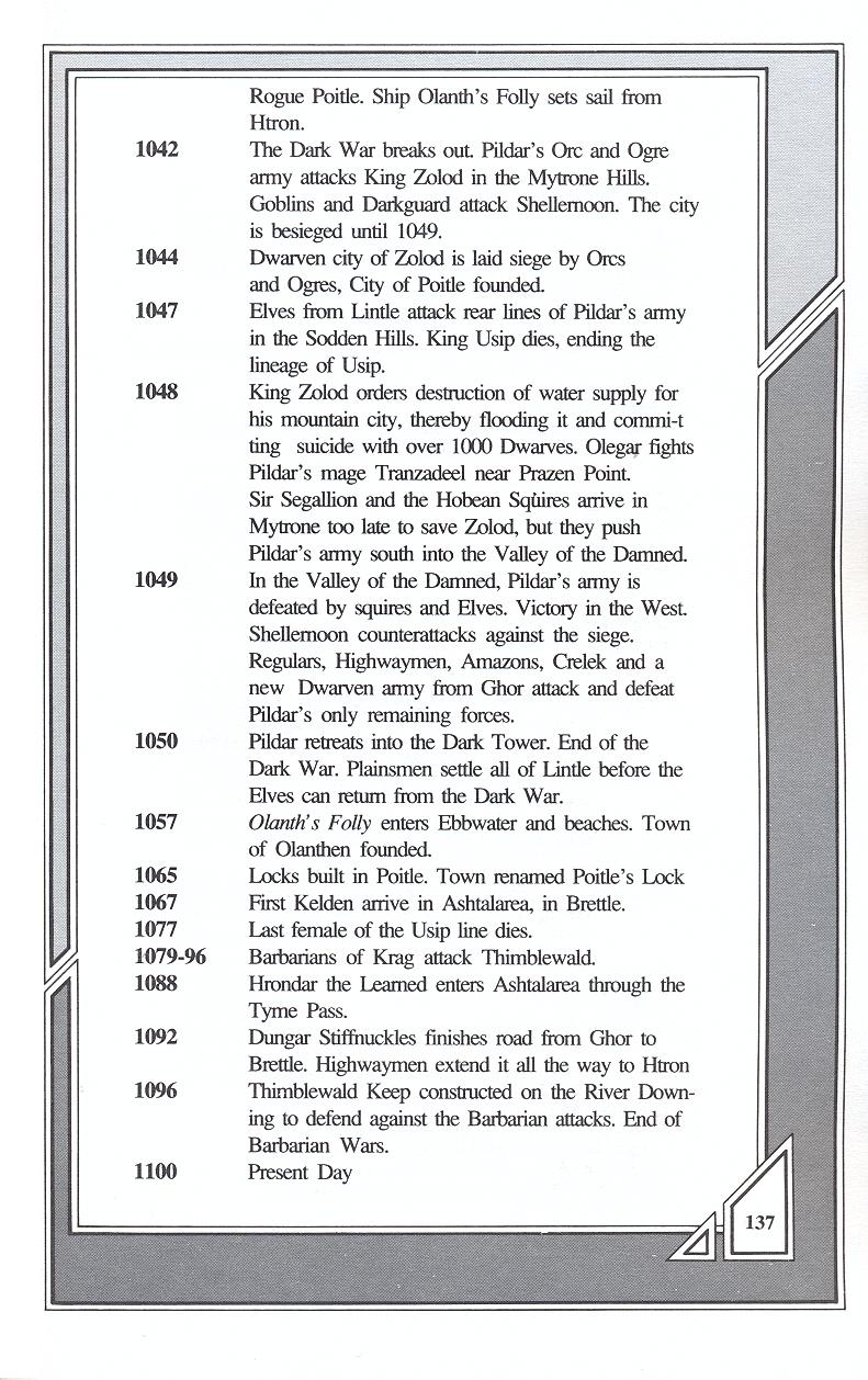 Knights of Legend players handbook page 137