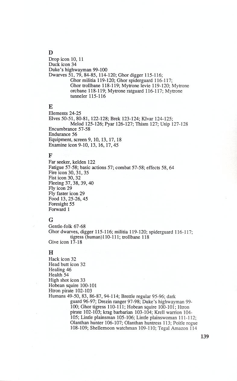 Knights of Legend players handbook page 139