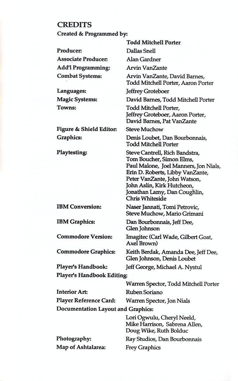 Knights of Legend players handbook page 143