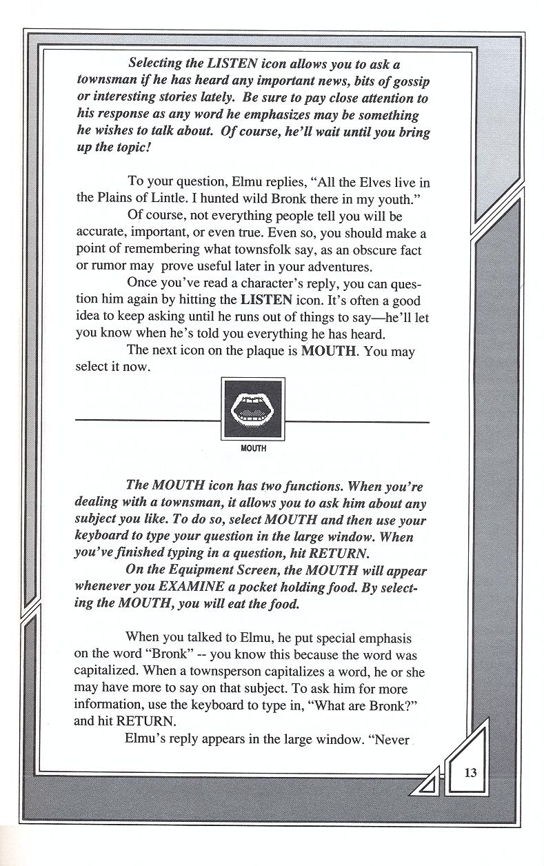 Knights of Legend players handbook page 13