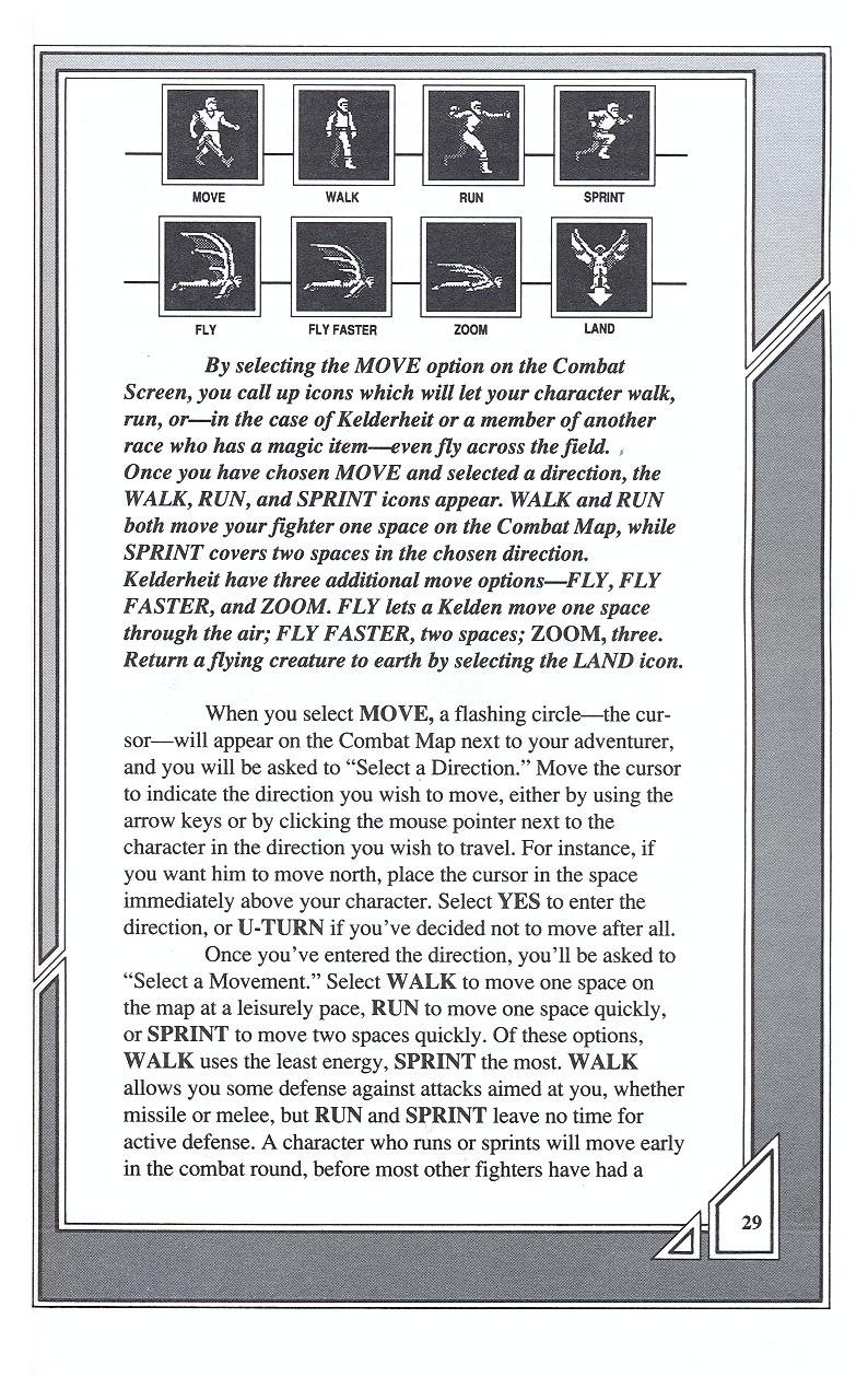 Knights of Legend players handbook page 29