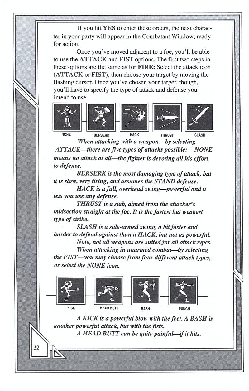 Knights of Legend players handbook page 32