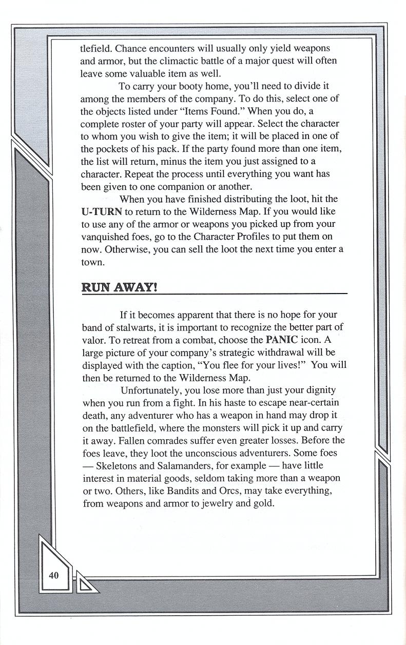 Knights of Legend players handbook page 40