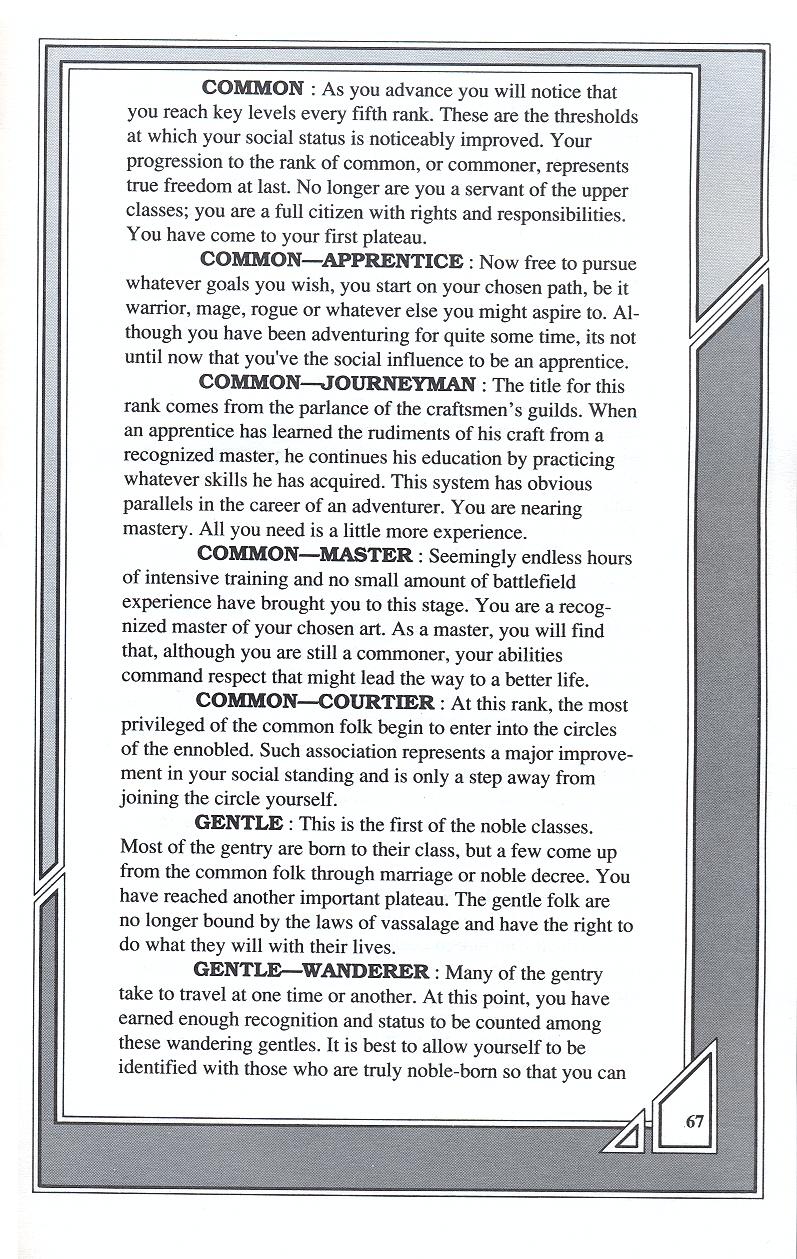 Knights of Legend players handbook page 67