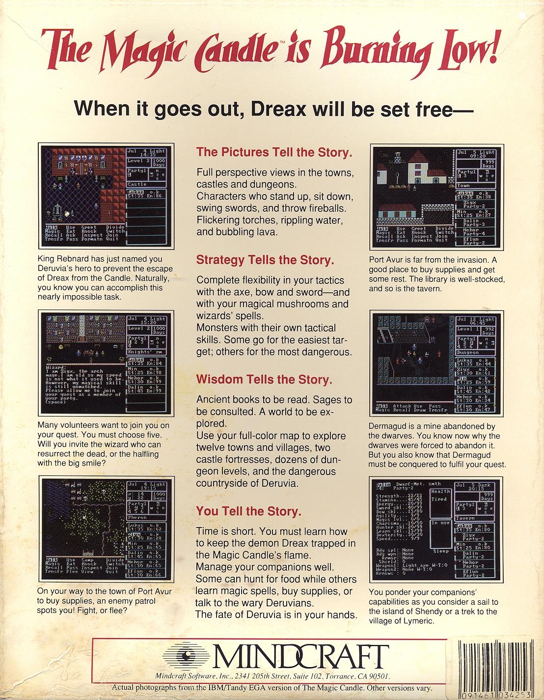 The Magic Candle box back