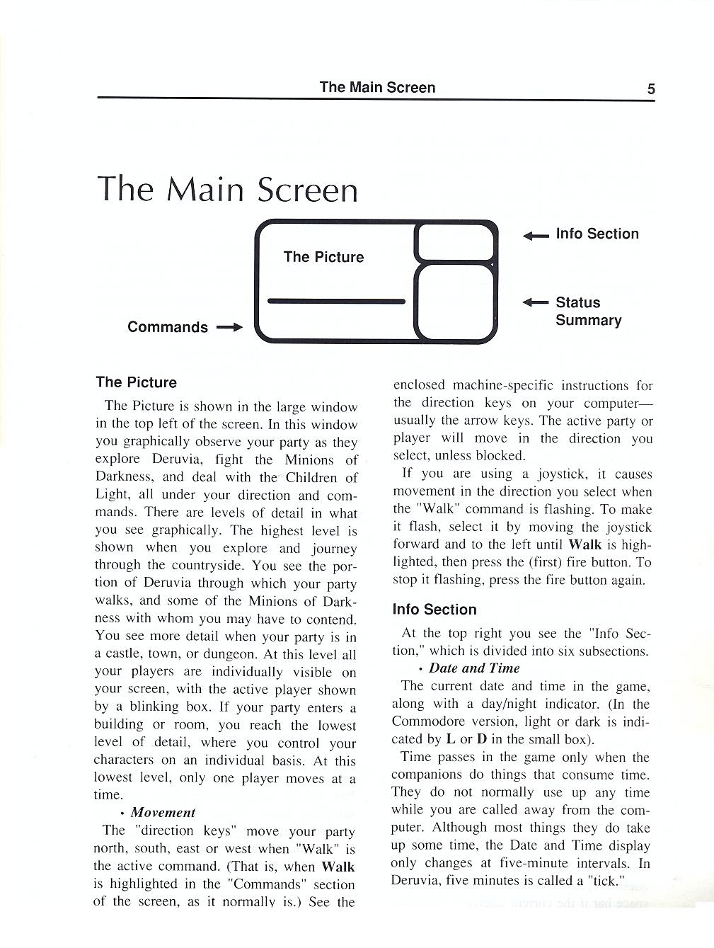 The Magic Candle manual page 5