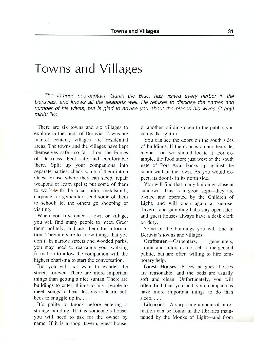 The Magic Candle manual page 31