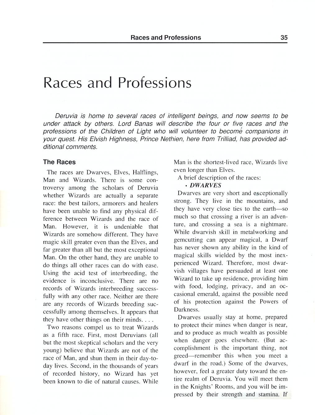 The Magic Candle manual page 35