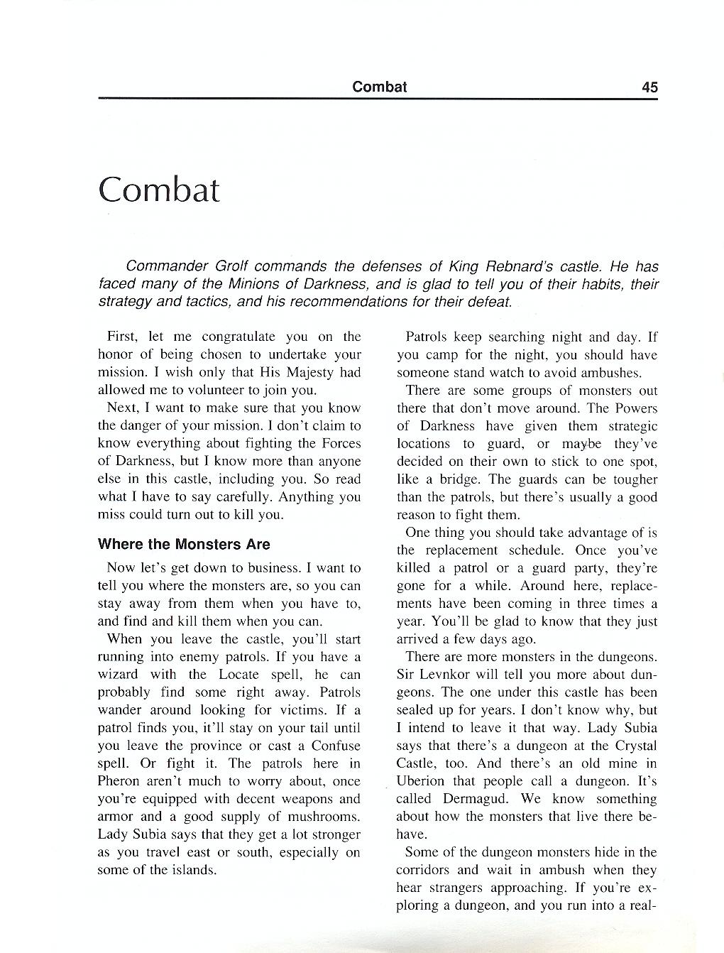 The Magic Candle manual page 45