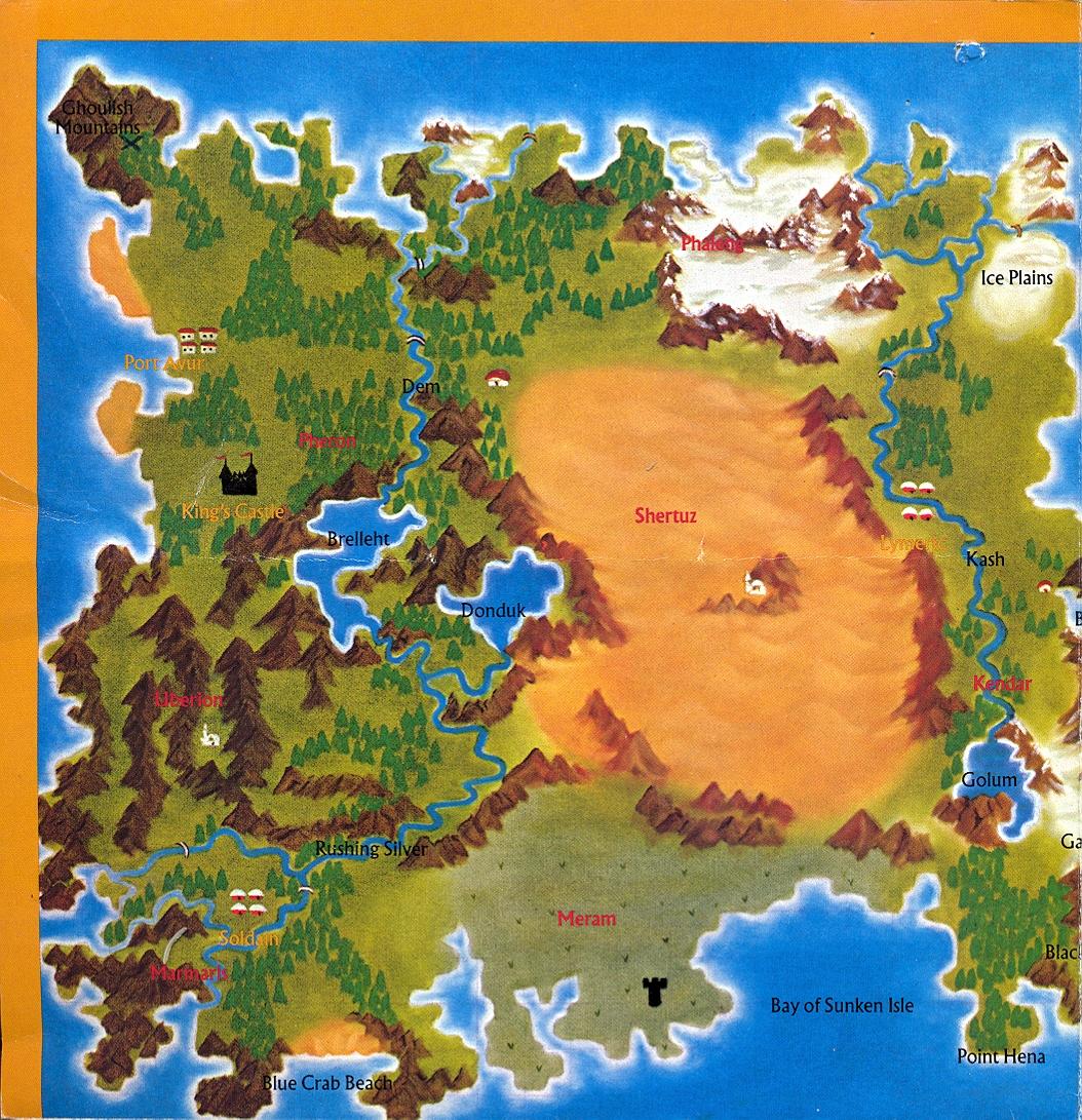 The Magic Candle map part 1