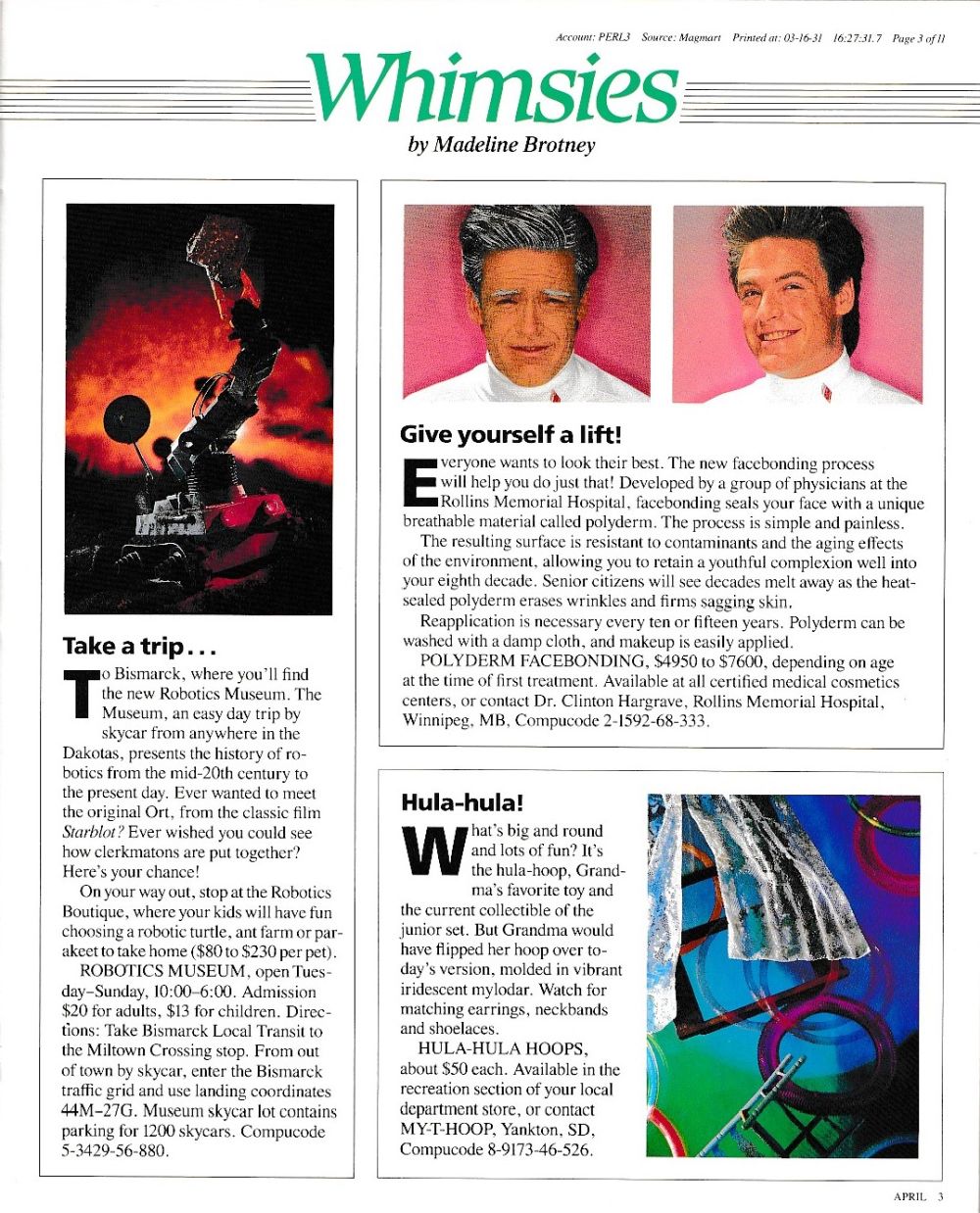 A Mind Forever Voyaging manual page 3