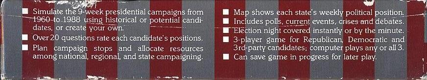 President Elect (1988 Edition) box bottom