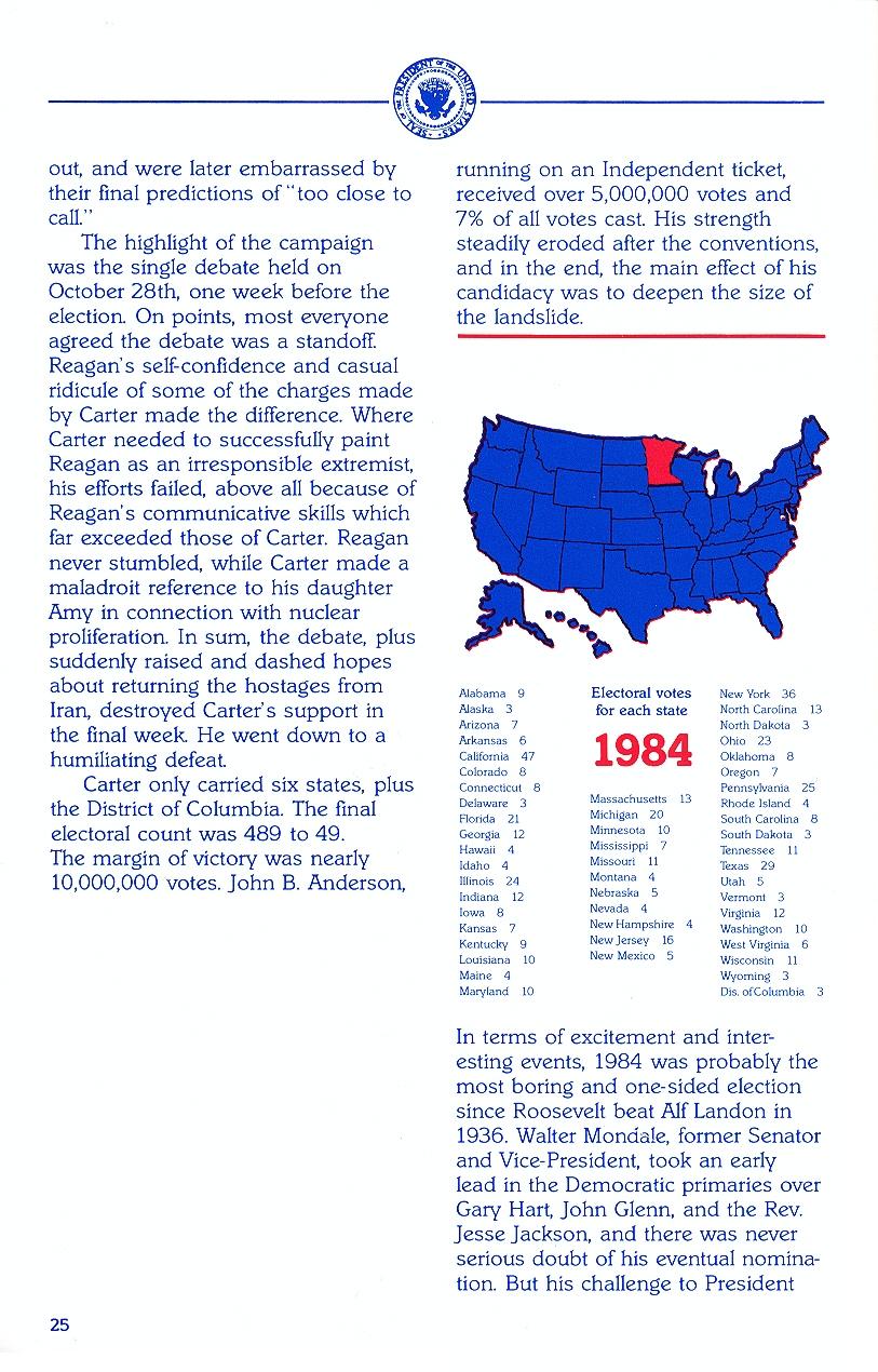 President Elect (1988 Edition) manual page 25