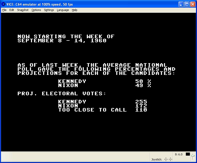President Elect (1988 Edition) screen shot 4